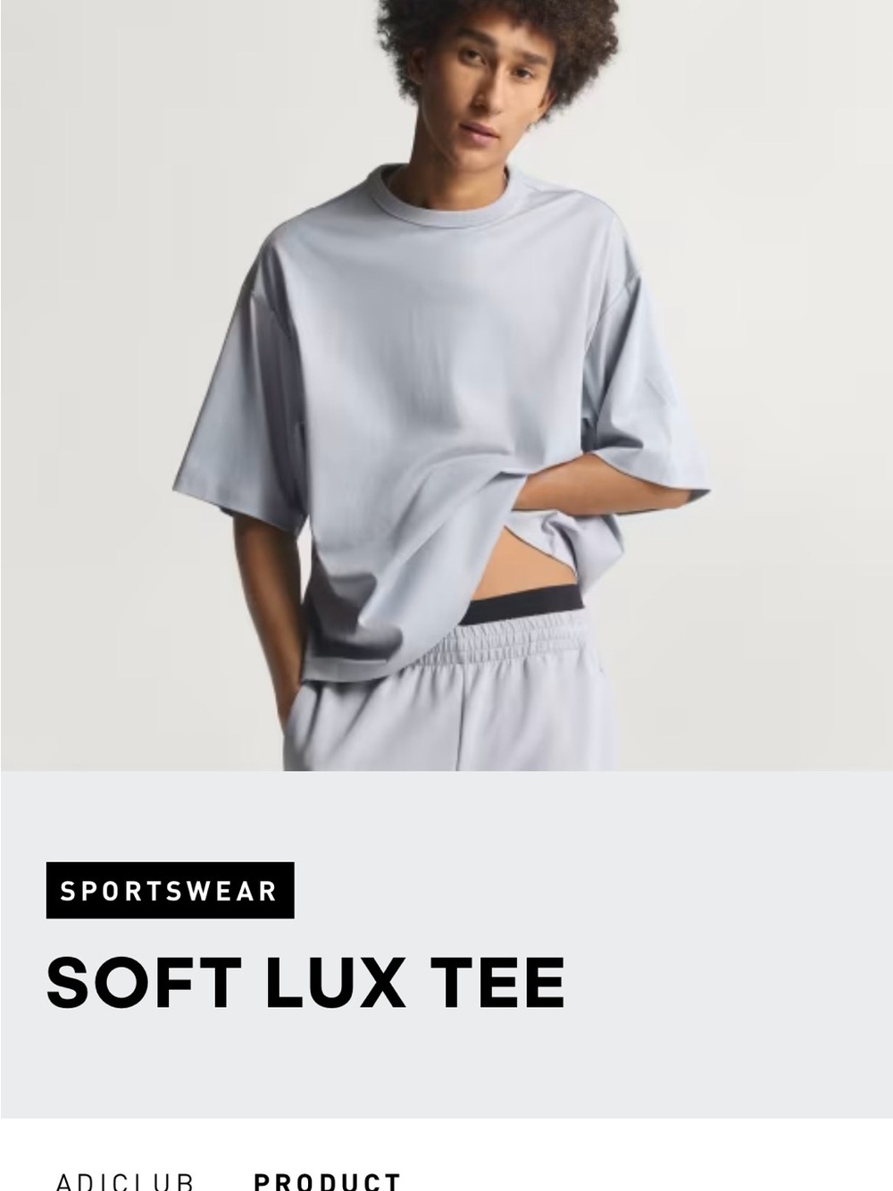 adidas Soft Lux Tee - Metallic Blue